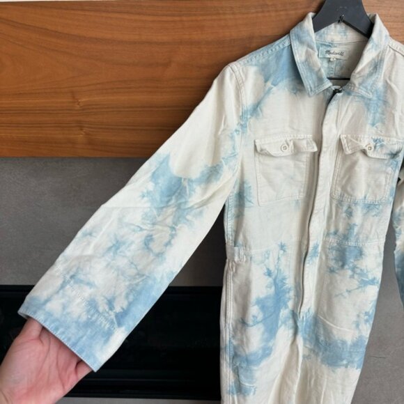 Madewell Tie Dye Front Zip Coverall Jumpsuit, Size M - Picture 6 of 15